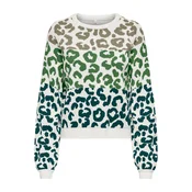 ONLY Pulover ONLALLIE zelena/temno zelena/bela