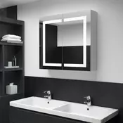 shumee LED kopalniška omarica z ogledalom 80x12,2x68 cm