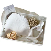 Marfeja Gift Shop Poklon Set Monstera i Ruže, Beli