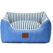 PetJungle krevet za pse sa prugama Plavi L 75x60x18 cm