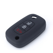 CAR 888 ACCESSORIES Silikonska navlaka za kljuceve Renault crna