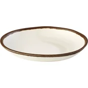Globok krožnik APS Crocker, kremne barve, premer 20,5 cm