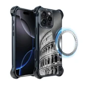 shumee Ovitek za iPhone 16 Pro Max IBIZU DropGuard Ultra z MagSafe, Noir City, Colosseum