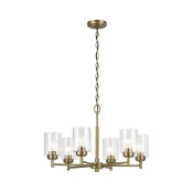Kichler KL-WINSLOW6-NBR - Luster na lancu WINSLOW 6xE27/60W/230V mesing