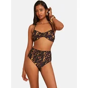 love & roses Bikini hlačke kapučino / temno rjava / črna