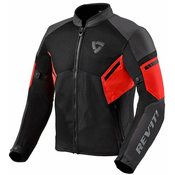 REVIT tekstilna jakna GT-R Air 3, Black/Neon Red