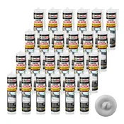 IsolBau Sanitarni silikon svetlo siv Sanitär Silikon 24 x 300ml