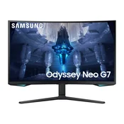 SAMSUNG Odyssey Neo G7 G75NB, 32-palčni UHD monitor z VA-panelom, 165 Hz, odzivni čas 1 ms, svetlost 350 cd/m2, DisplayPort.