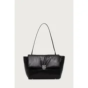 Ročna torba Calvin Klein Emblem Hw Padded Satchel LV04F3615G Črna