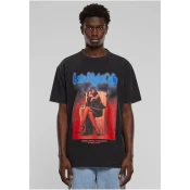 Mens Late Night Calls Acid Heavy Oversize T-Shirt - Black