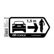 Force nalepnice sigurnost za automobil 184x84mm, crna ( 16427 )