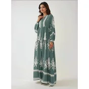 Hiccup Obleka Maxi pastelno zelena