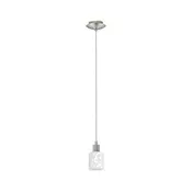 Eglo - LED luster na sajli MY CHOICE 1xE14/4W/230V hrom/bela