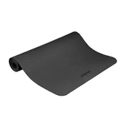 REBEL ACTIVE Strunjaca (prostirka) za jogu, pilates i fitnes, 200x90 cm, debljina 1 cm, materijal TPE, crna boja, model RBA-3159-BK