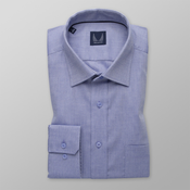 Slim Fit moška modra srajca z drobnim vzorcem 14691