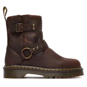 Škornji Dr. Martens Crazy Horse DM41870200 Rjava