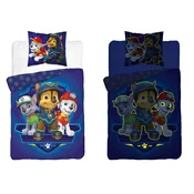 Svjetleca posteljina PAW PATROL Team logo plava Dimenzije posteljine: 70 x 80 cm | 140 x 200 cm