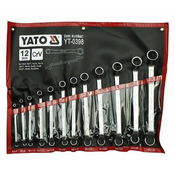 YATO Komplet ključev očesce 12ks 6-32 mm upognjena