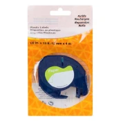 PRINTLINE združljiv trak z DYMO 59421, 12 mm, 4 m, črn tisk/belo ozadje, LetraTag, papir