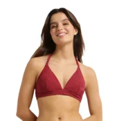DIM SWIMWEAR SHELL TRIANGLE MAD - ženske kopalke, temno rdeče