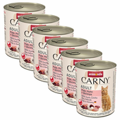 Animonda Carny Adult – puran, piščanec in rakci 6 x 800 g