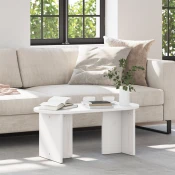 Kava Stol Bijelo 80 x 39,5 x 35 cm Cvrsto borovo drvo