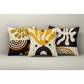 Aberto Design Set dekorativnih jastucnica Asr_plw25-3, 43x43 cm, 3 komada, Šarena