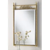 Casa Padrino luxury brass mirror 64 x H. 106 cm - Rectangular brass wall mirror - Wardrobe mirror - Luxury furniture - Hotel furniture - Luxury Quality - Made in Italy