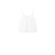 MANGO Top BOLAS off-bela