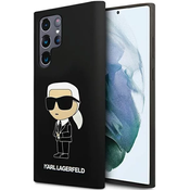 Karl Lagerfeld KLHCS24LSNIKBCK Samsung Galaxy S24 Ultra hardcase Silicone Ikonik black