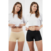 Trendyol Black-Skin 2 Pack Micro Boxer Panties