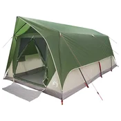 vidaXL vidaXL Tunelski šotor s streho Zelena 10 oseb Poliester in jeklo, (5000309354)