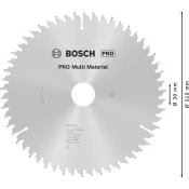 List za krožno žago PRO Multi Material, 210 x 2,4 x 30 mm