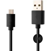 FIXED Kabel USB/USB-C, USB 2.0, 1 m, črn