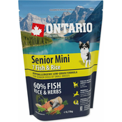 Krma Ontario senior Mini Fish & Rice 0,75 kg