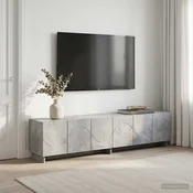 vidaXL TV stojalo 179.5 x 34.5 x 40 cm Betonsko siva Konstruiran les