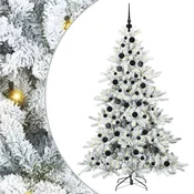 Vidaxl Umetno Zložljivo Božično Drevo med 300 LED 180 cm PVC