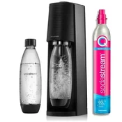 SodaStream Terra Valuepack QC črn aparat za gazirnje (1012812310) + 2 x 1L plastenke