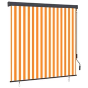 shumee Zunanje rolo senčilo 160x250 cm belo in oranžno
