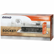 Orno Produžni kabel sa 2 x Schuko utičnice + 2 x USB, ugradbena - OR-AE-13126(GS)/G 22876