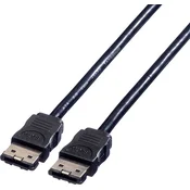 ROLINE Roline trdi disk priključni kabel [1x 7-polni moški konektor eSATA - 1x 7-polni moški konektor eSATA] 0.50 m, (20416601)