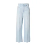 Calvin Klein Jeans Kavbojke Whiskered Wide Leg svetlo modra
