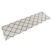 vidaXL Kuhinjski tepih perivi kvadratni uzorak 45 x 150 cm baršunasti