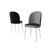 Hanah Home Kaze set trpezarijskih stolica 6 kom, pepito dezen, bela
