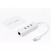 TP-Link USB Adapter UE330 to Gigabit Ethernet Network, 1x LAN, 3x USB 3.0 Hub