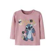NAME IT Majica NMFJina Stitch safir / opal / zlata / mauve