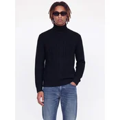 JACK & JONES Pulover JJJAMES nočno modra