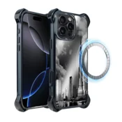 shumee Ovitek za iPhone 16 Pro Max IBIZU DropGuard Ultra z MagSafe, Noir City, Burj Khalifa
