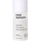 Raw Nature Natural Deodorant, naravni deodorant, vanilija, kokos, za občutljivo kožo, 50 g