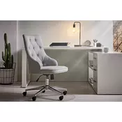 KANCELARIJSKA STOLICA svetlosiva metal, tekstil